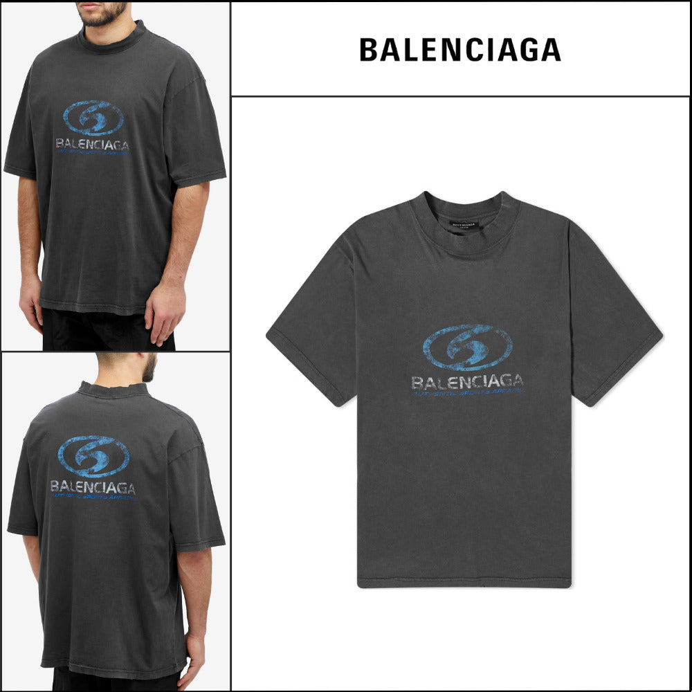 【BALENCIAGA】Surfer Medium Fit T-Shirt Grey