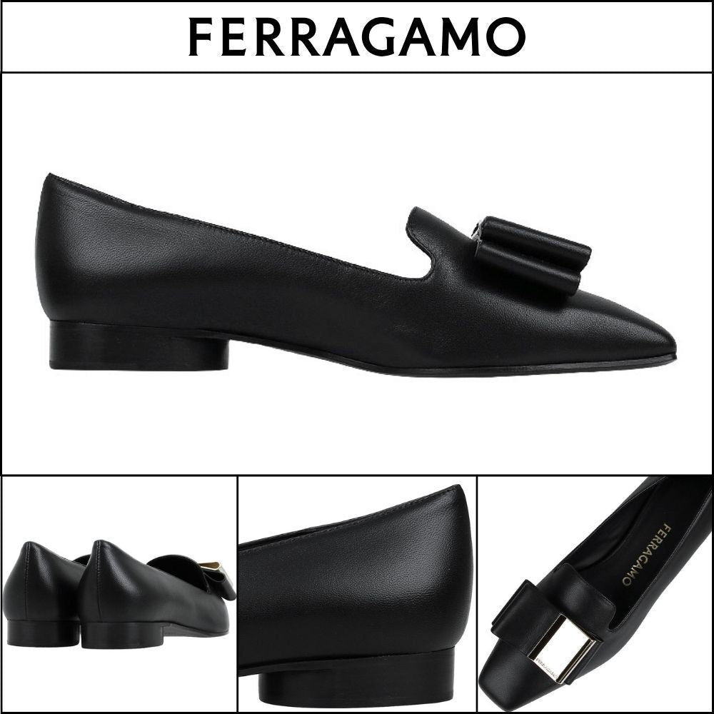 【FERRAGAMO】 Double Bow Loafers