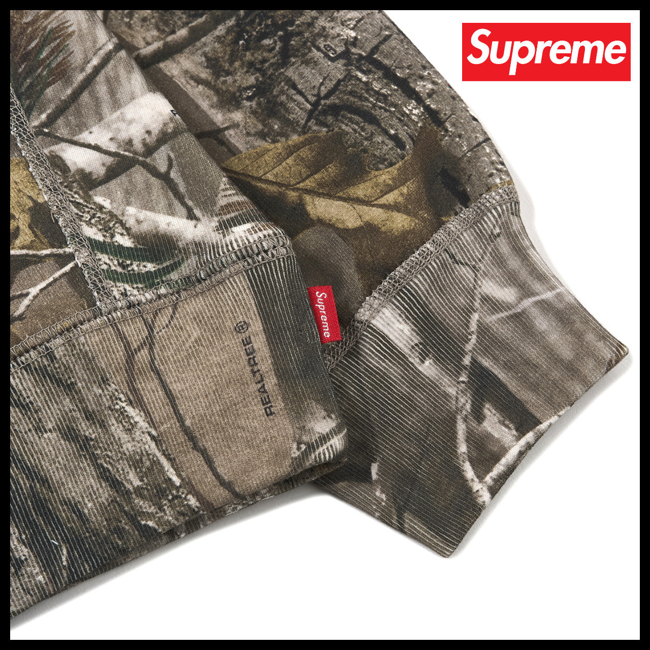 【100%正規品保証 Supreme】Box Logo パーカー リアルツリーカモ