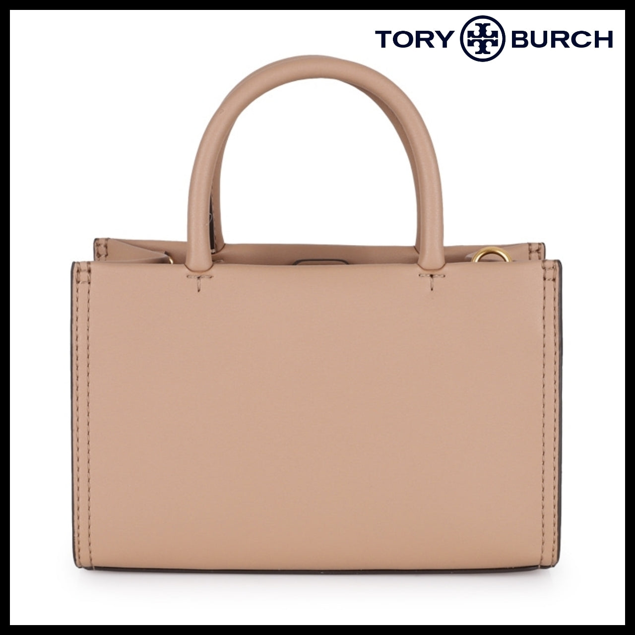 【Tory Burch】Ella Mini Shoulder Tote Bag Light Sand