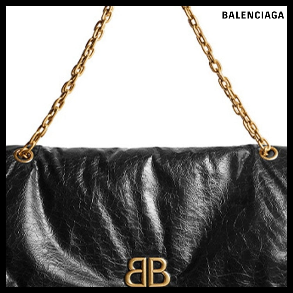 【BALENCIAGA】Monaco L Chain Bag Black