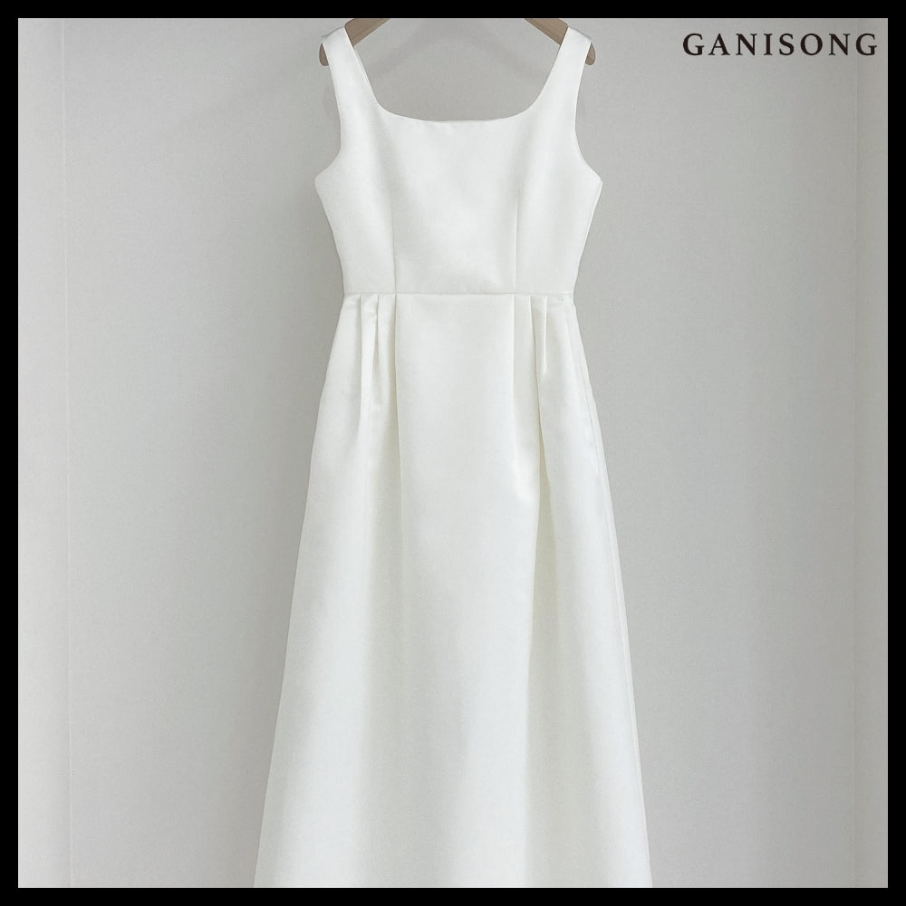【GANISONG】Bridal Audrey Lady Dress White