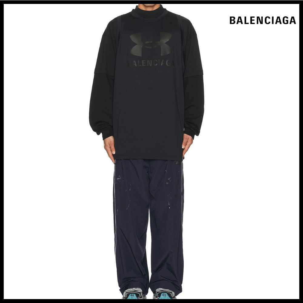 【BALENCIAGA】Under Armour Triple Layered T-Shirt Black