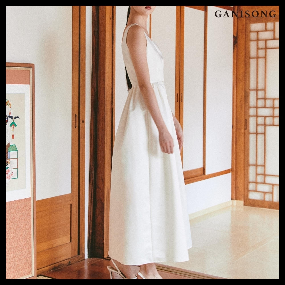 【GANISONG】Bridal Audrey Lady Dress White