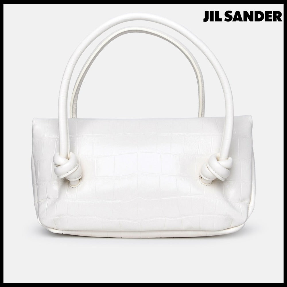 【正規品】【Jil Sander】White Leather Bag