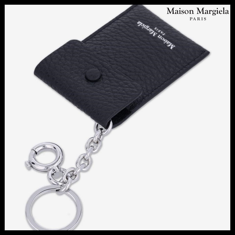 【Maison Margiela】Logo Mirror Keyring - Black