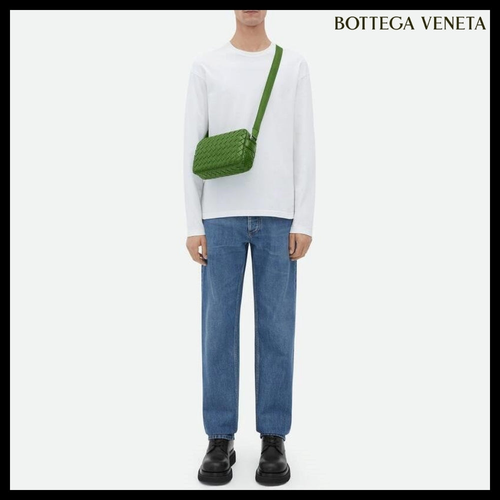 【BOTTEGA VENETA】SMALL INTRECCIATO CAMERA BAG AVOCADO