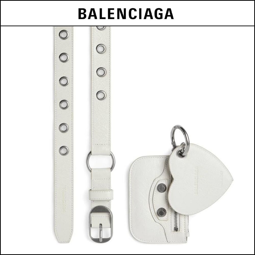 【BALENCIAGA】Le Cagole Charms Belt White