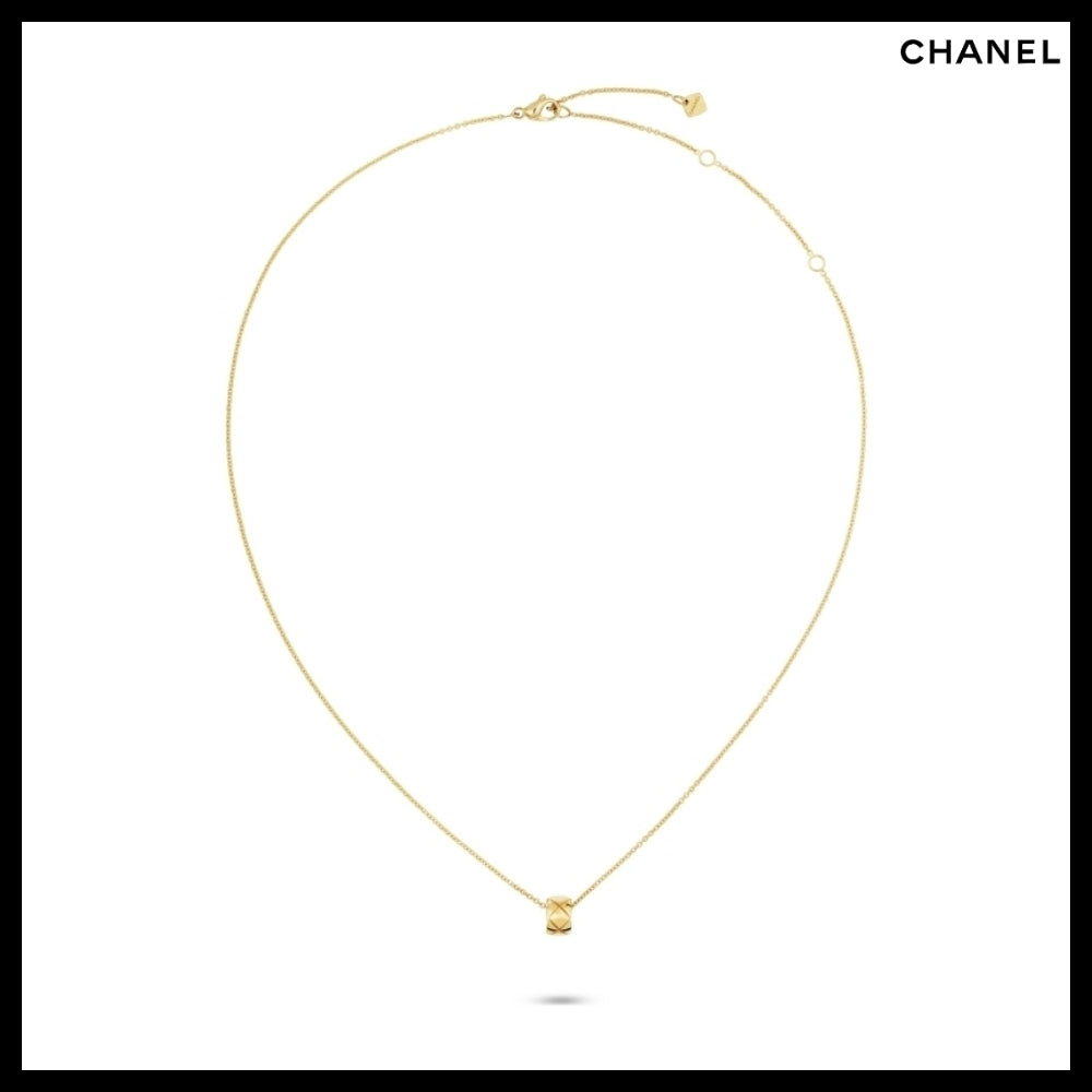 【CHANEL】COCO Crush Necklace Beige Gold