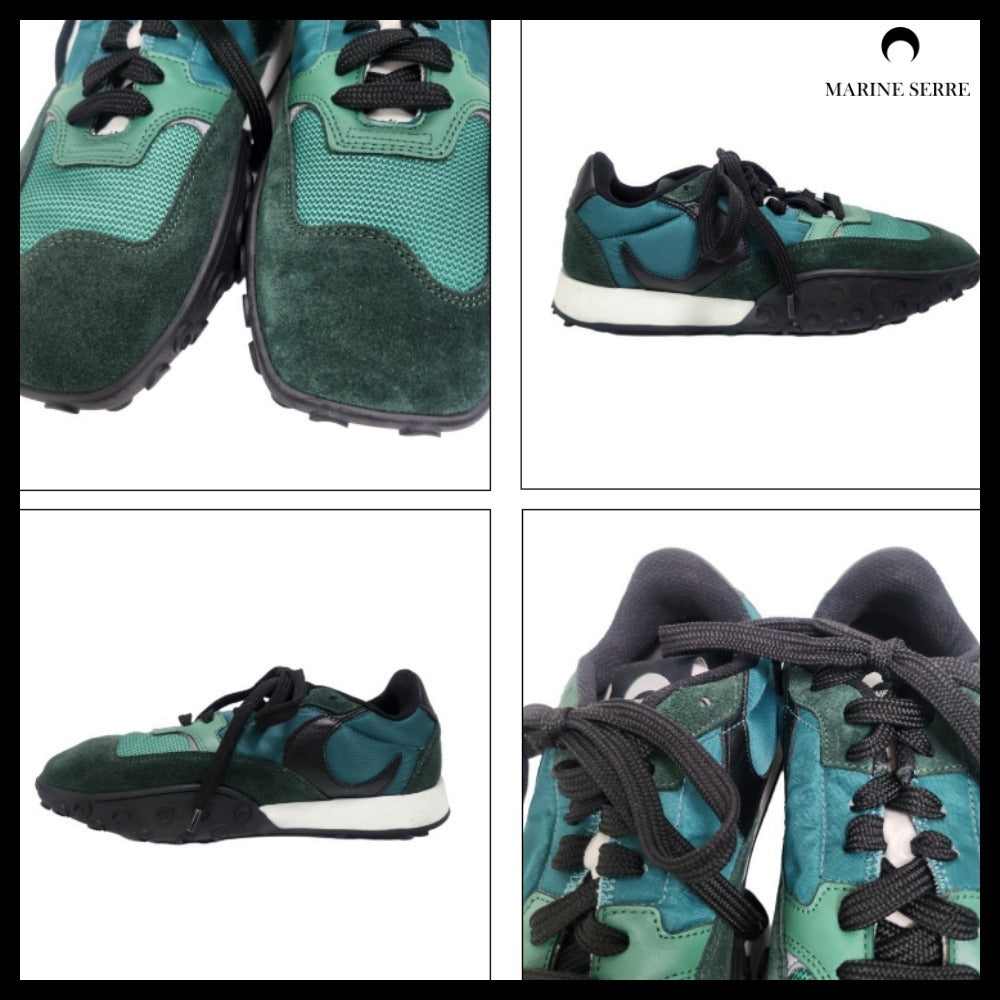 【MARINE SERRE】Women’s Green Moonwalk Sneakers
