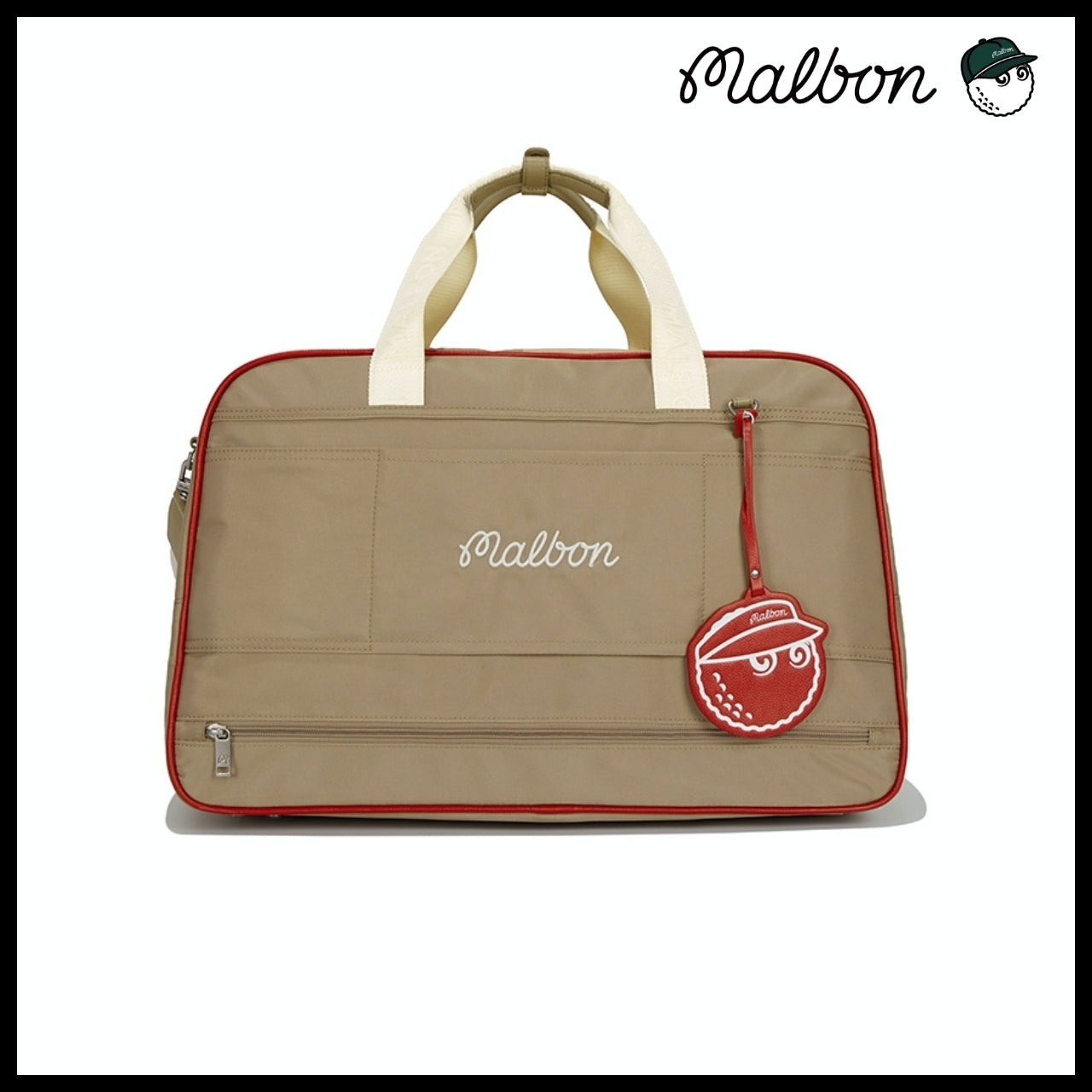 【Malbon Golf】Multi-Pocket Boston Bag 2Colors