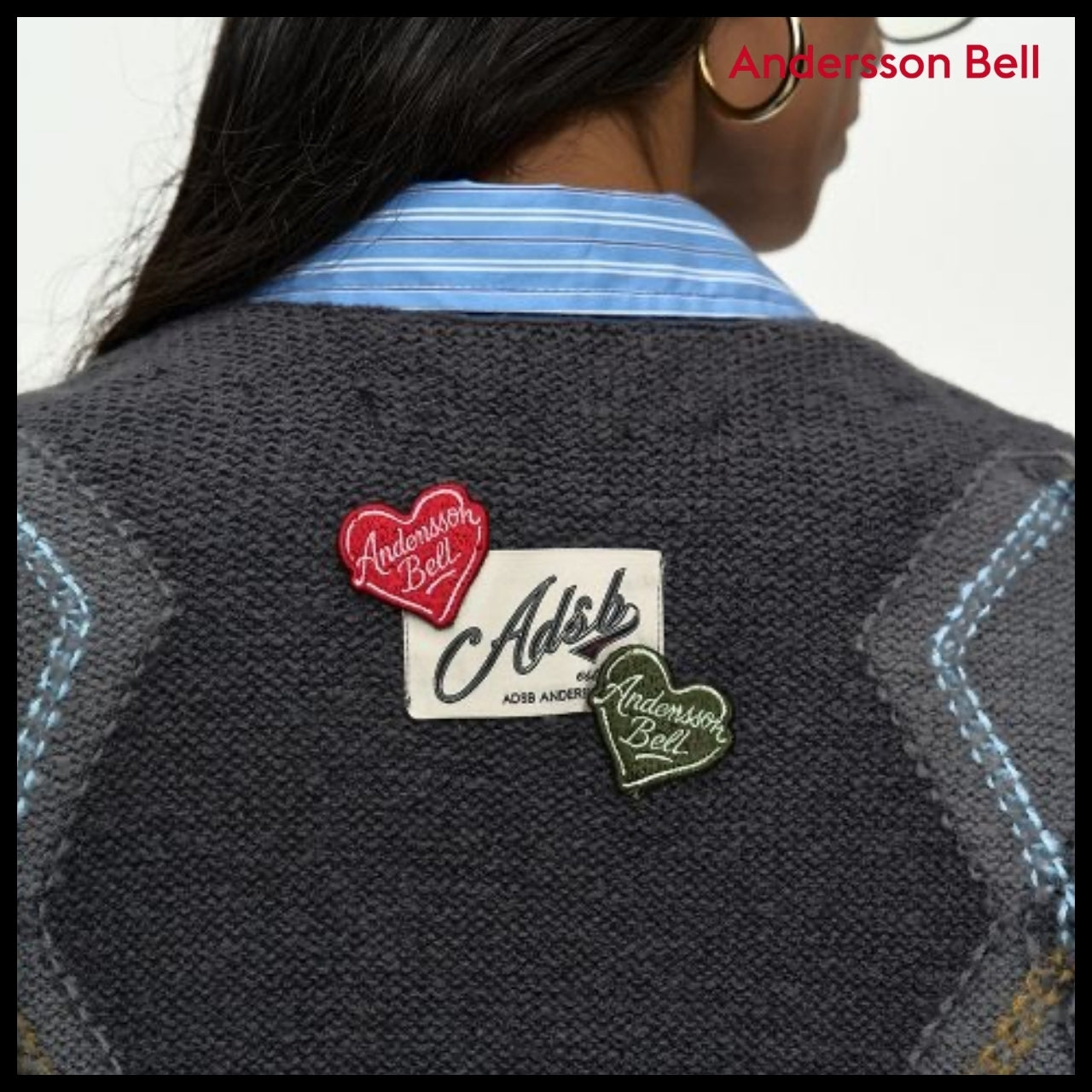 【ANDERSSON BELL】Gartered Argyle Cardigan (2 Colors)