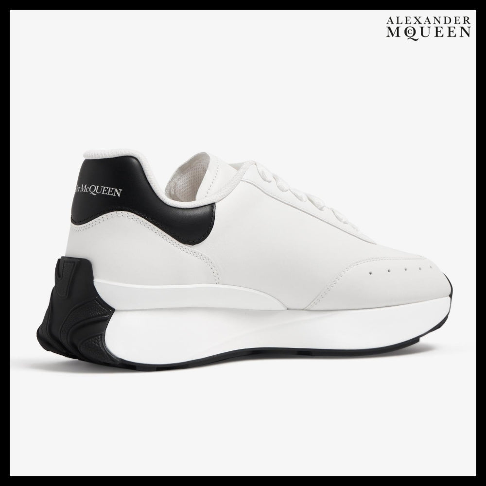 【Alexander Mcqueen】Sprint Runner Sneakers Black White