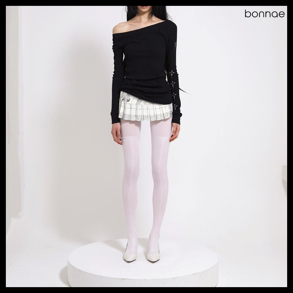 【BONNAE】Micro mini pleats skirt 2Colors