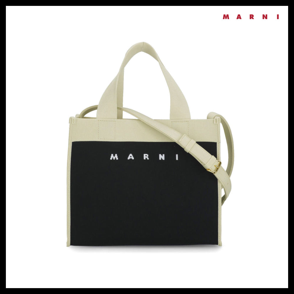 【MARNI】25SS Jacquard Small Tote Bag