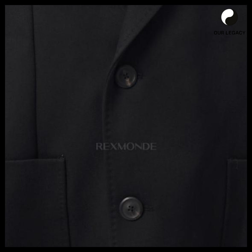 ◆OUR LEGACY◆25FW Robe Overcoat Onyx Black Tech Sateen