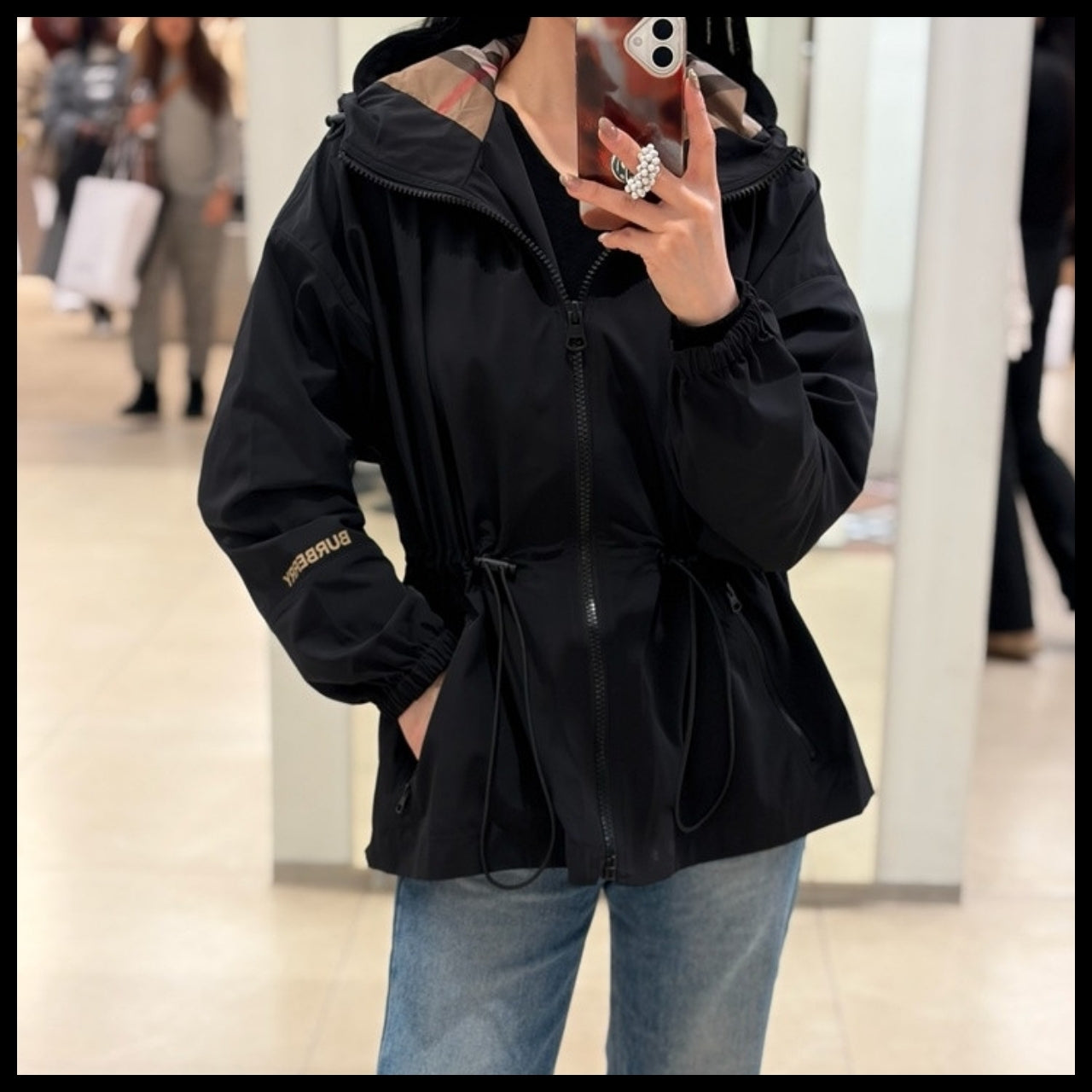 【Burberry】New Birley Internal EKD Drawstring Hooded Zip Up