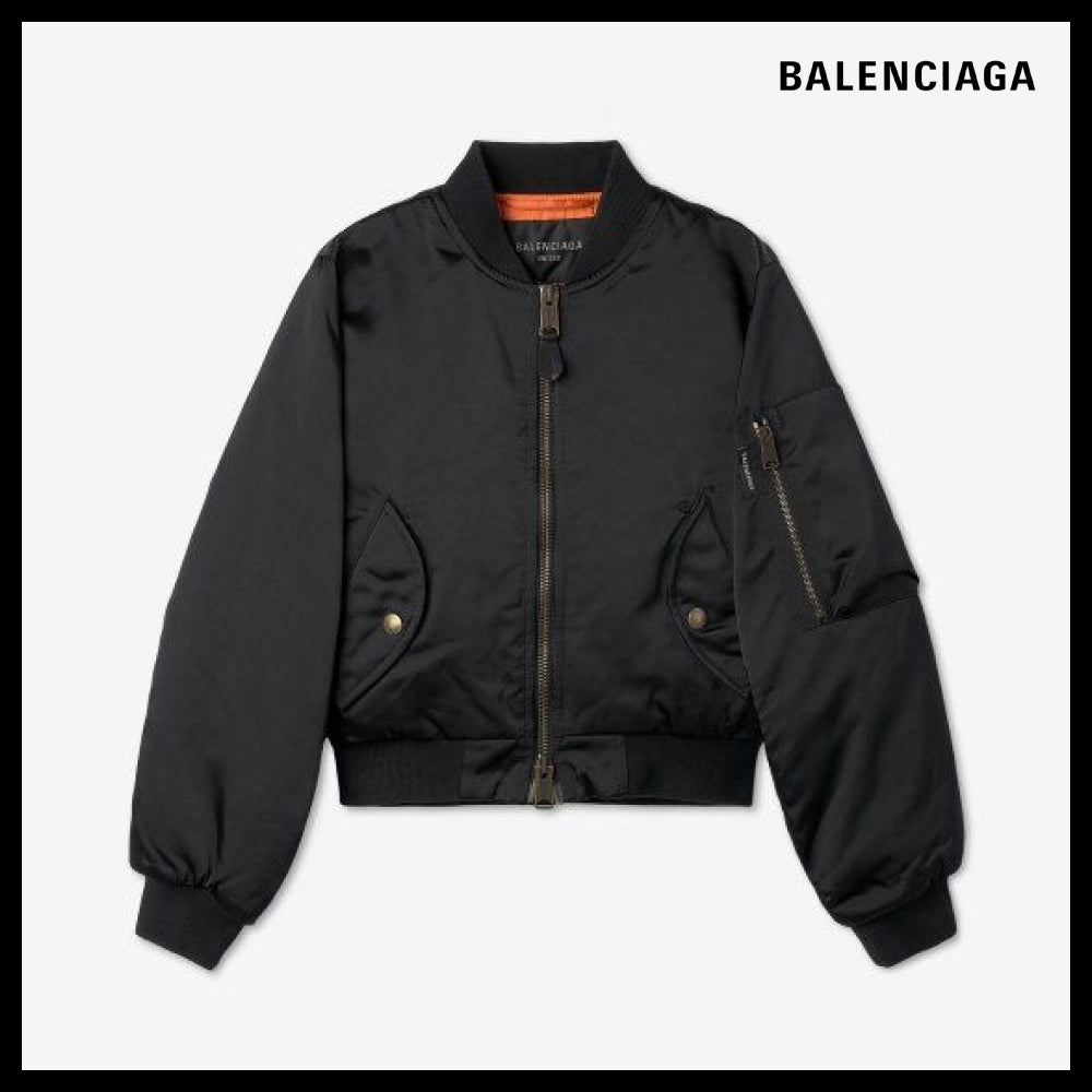 【BALENCIAGA】Shrunk Bomber Jacket Black