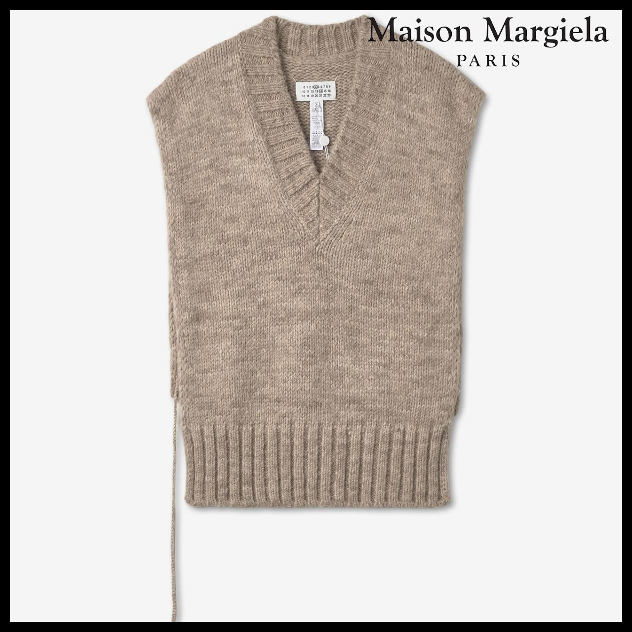 【Maison Margiela】Gilet Knit Vest - Beige