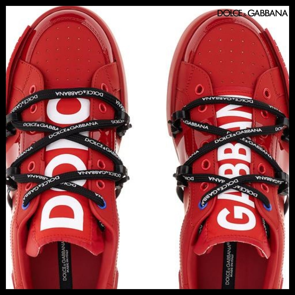 【Dolce&Gabbana】PORTOFINO SNEAKERS CALFSKIN PATENT