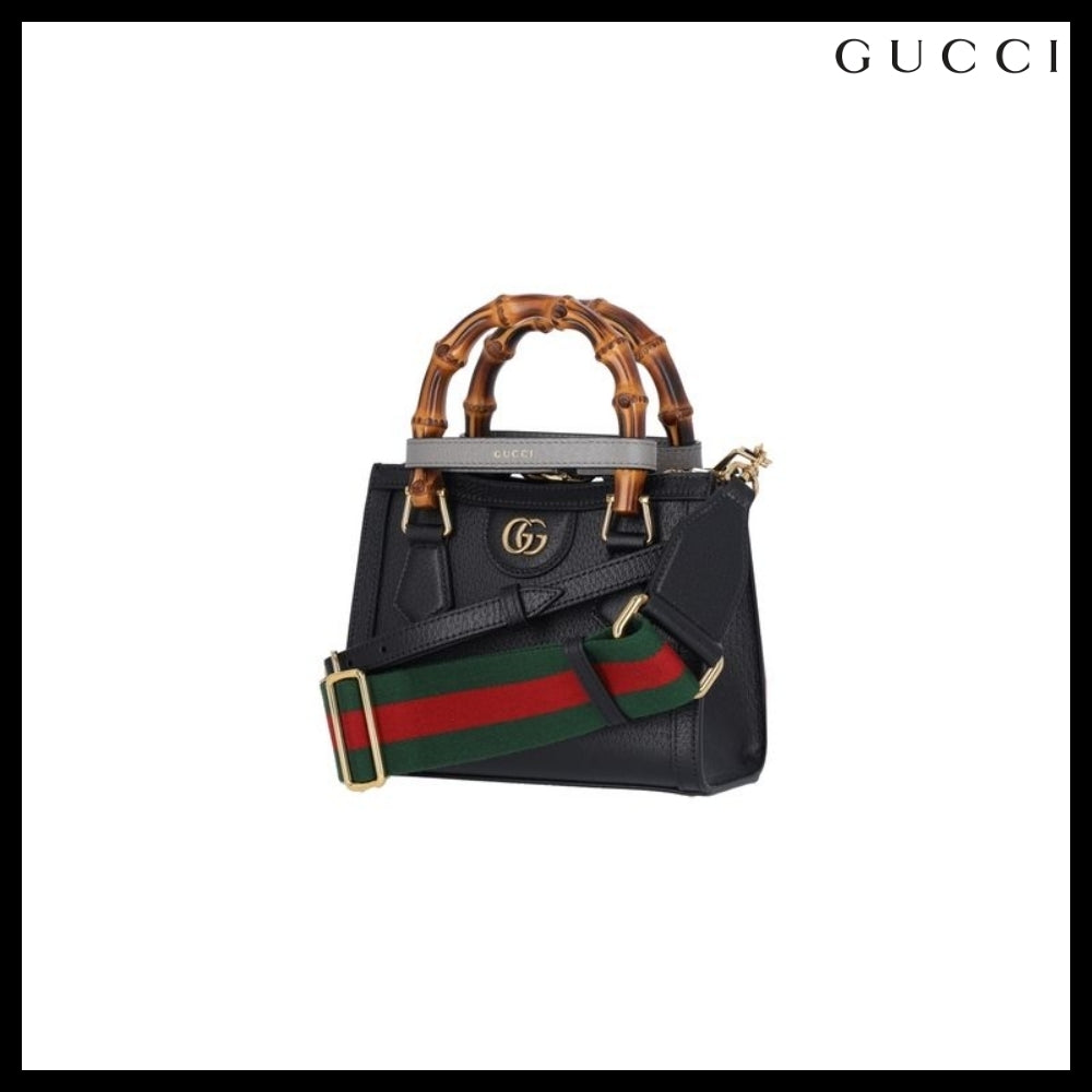 【GUCCI】ダイアナ バンブー ハンドル ミニ トートバッグ