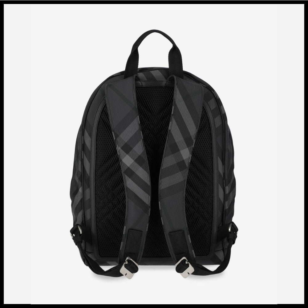 ◆BURBERRY◆ チェック バックパック Backpack Charcoal 大容量