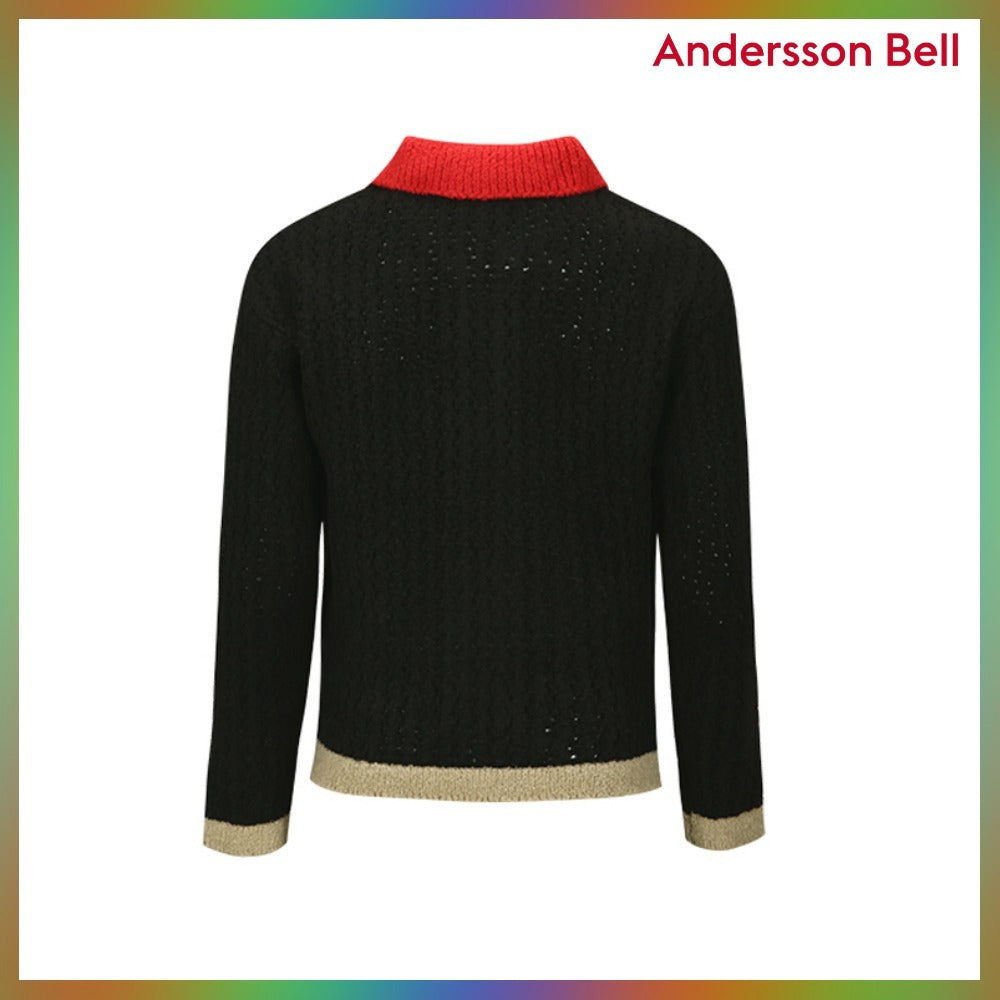 【ANDERSSON BELL】エラス・カラーブロックカーディガン 2COLORS