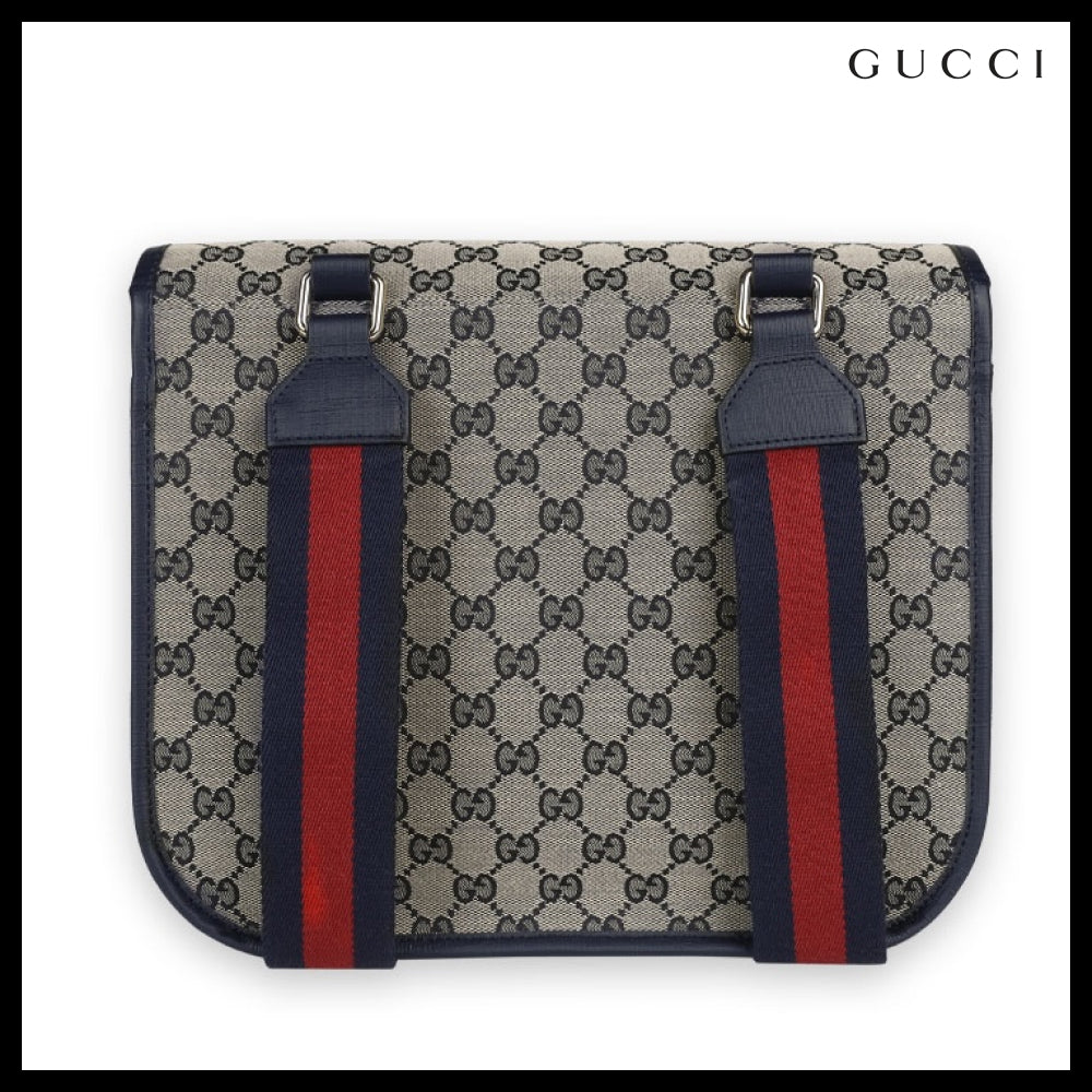 【GUCCI】 Kids Fabric Crossbody Bag Beige