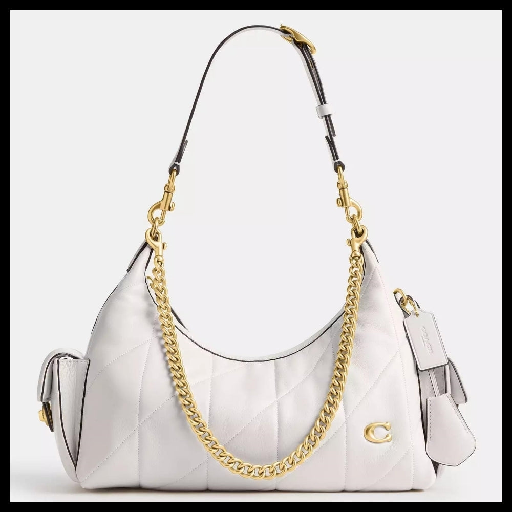 【Coach】Pocket Juliet Bag 30 With Quilting Chalk