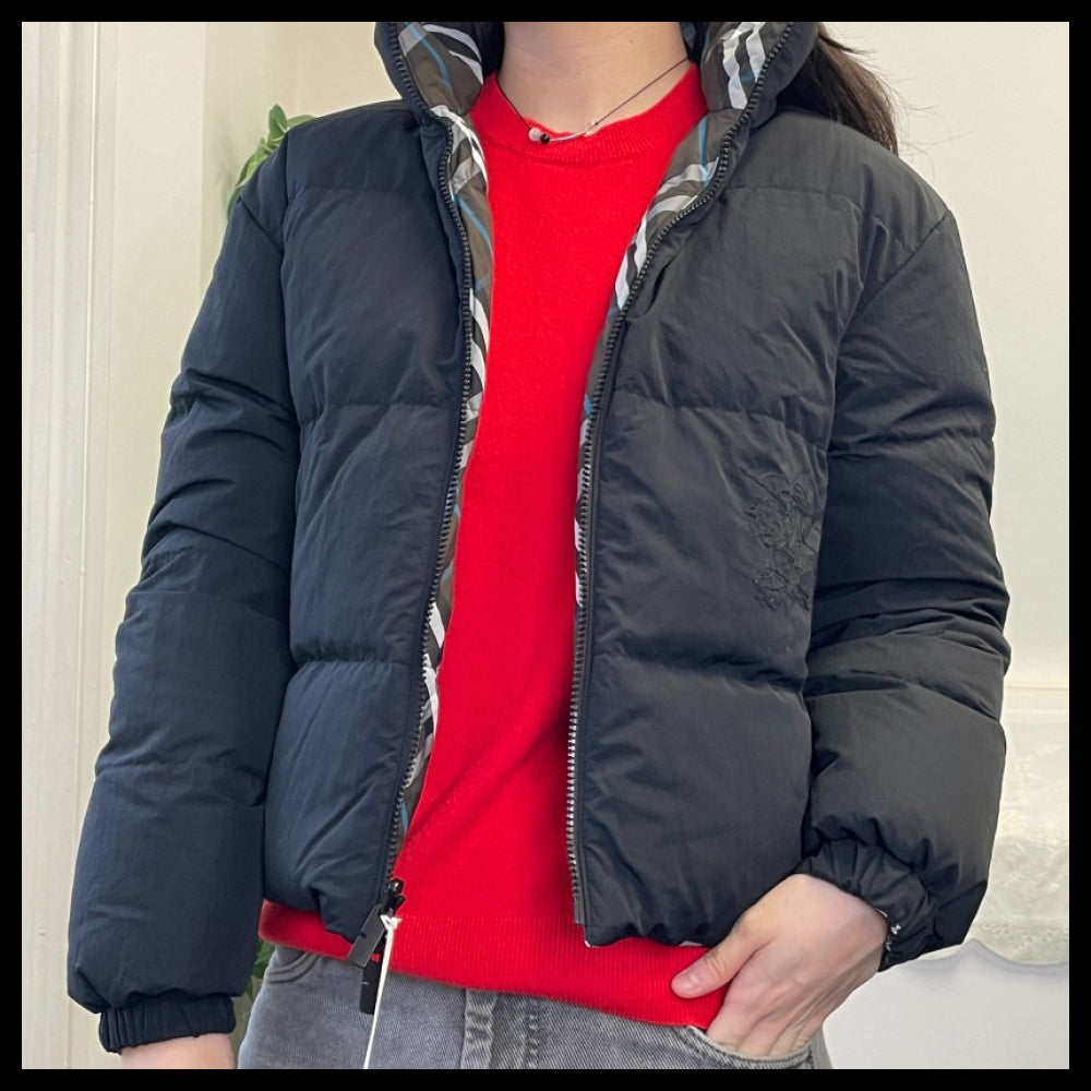 【Burberry】Women’s Check Reversible Goose Down Padded