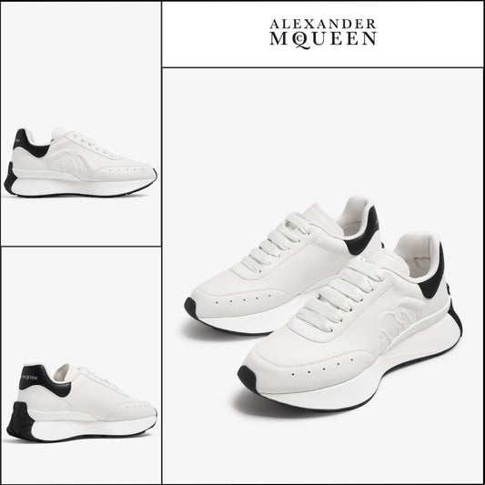 【Alexander Mcqueen】Sprint Runner Sneakers Black White
