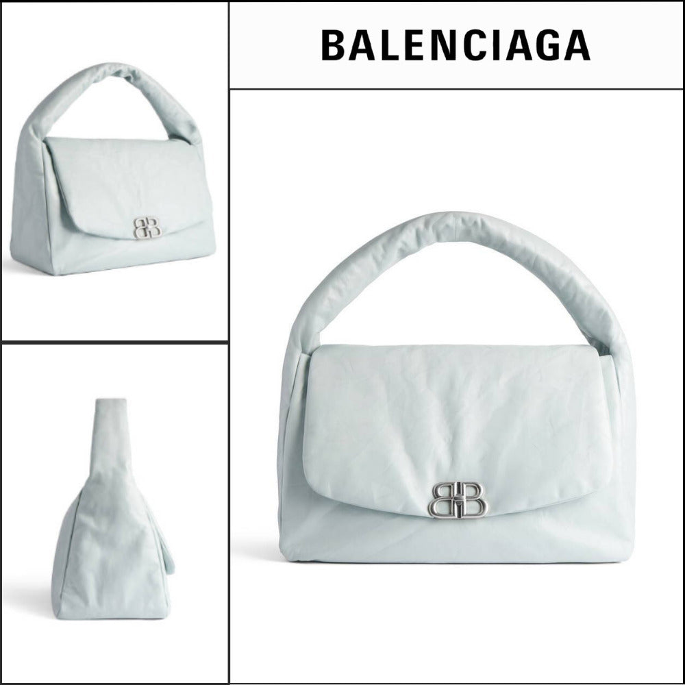 【BALENCIAGA】Monaco Large Sling Bag White