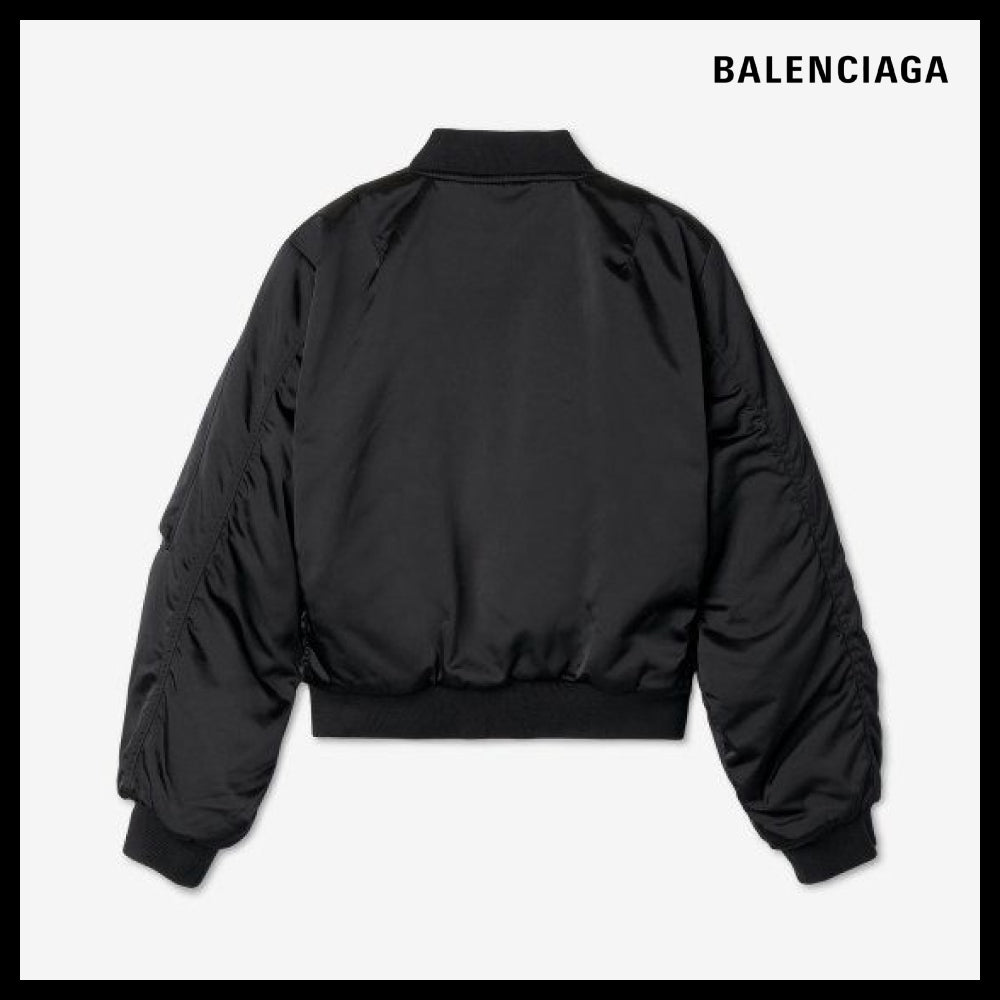 【BALENCIAGA】Shrunk Bomber Jacket Black