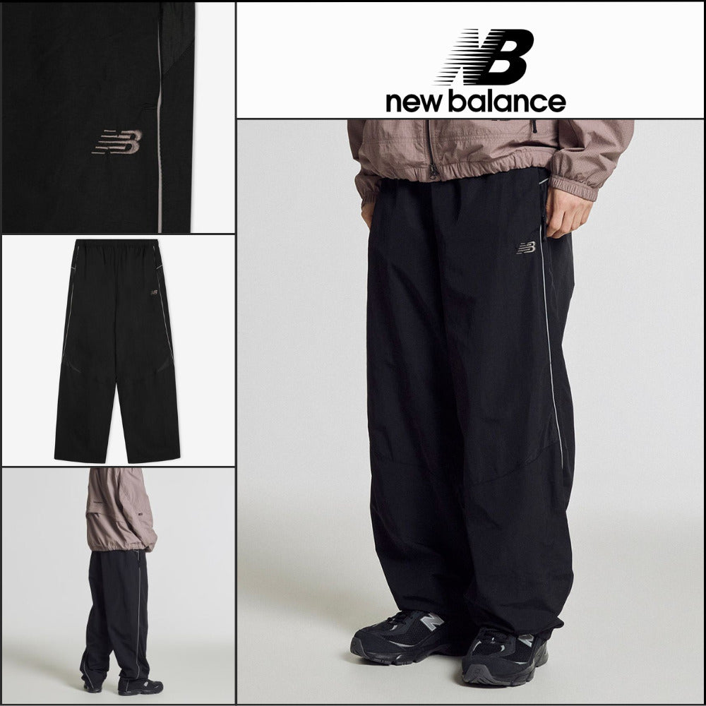 【New Balance】UNI 740 Shifted 2Way Woven Wide Pants Black