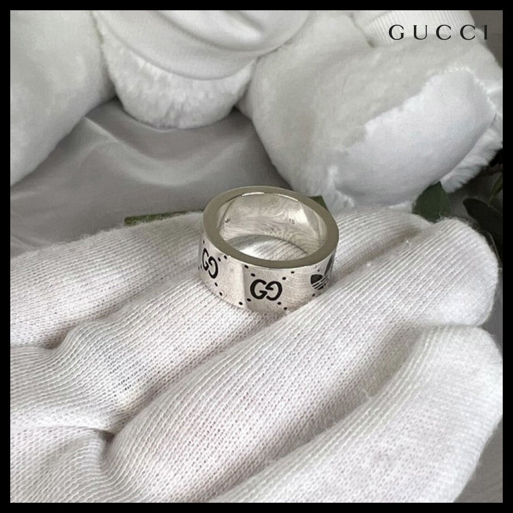 【GUCCI】GUCCI X Adidas Trefoil GG Engraving Sterling Wide