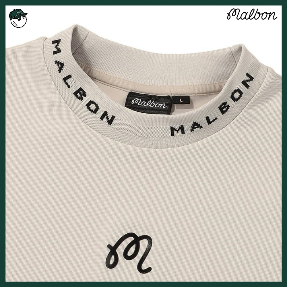 【MALBON GOLF】 MIX MOCKNECK MIDLAYER MAN 3COLORS
