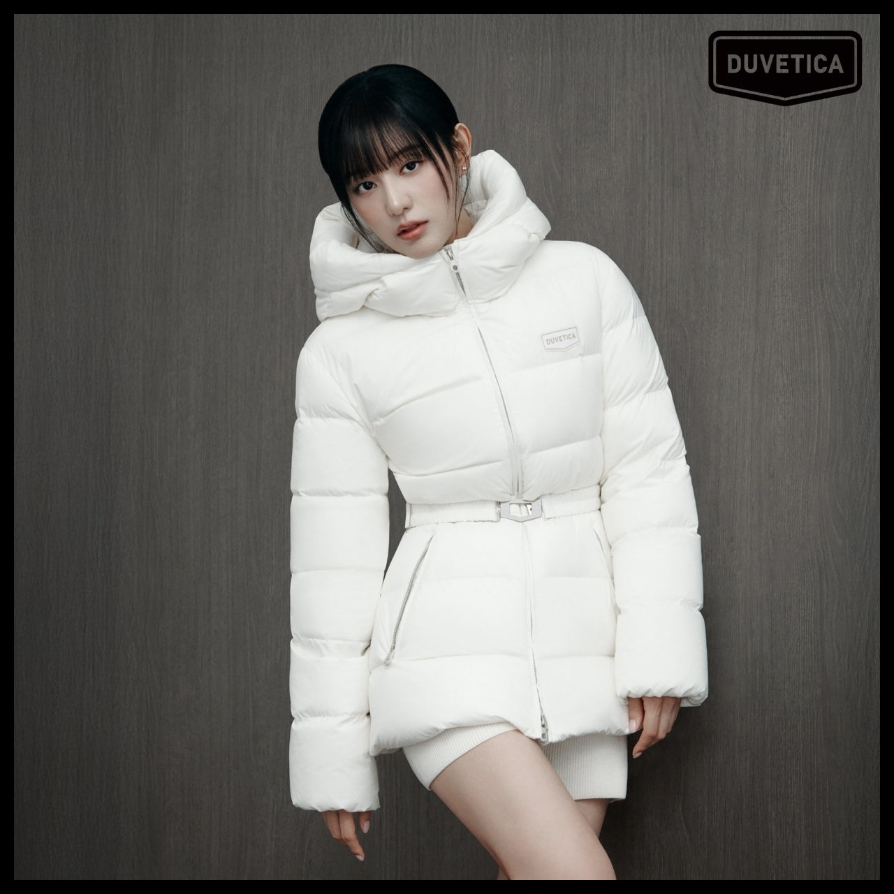 【DUVETICA】Maratea Mid - Cream Womens Down Jacket
