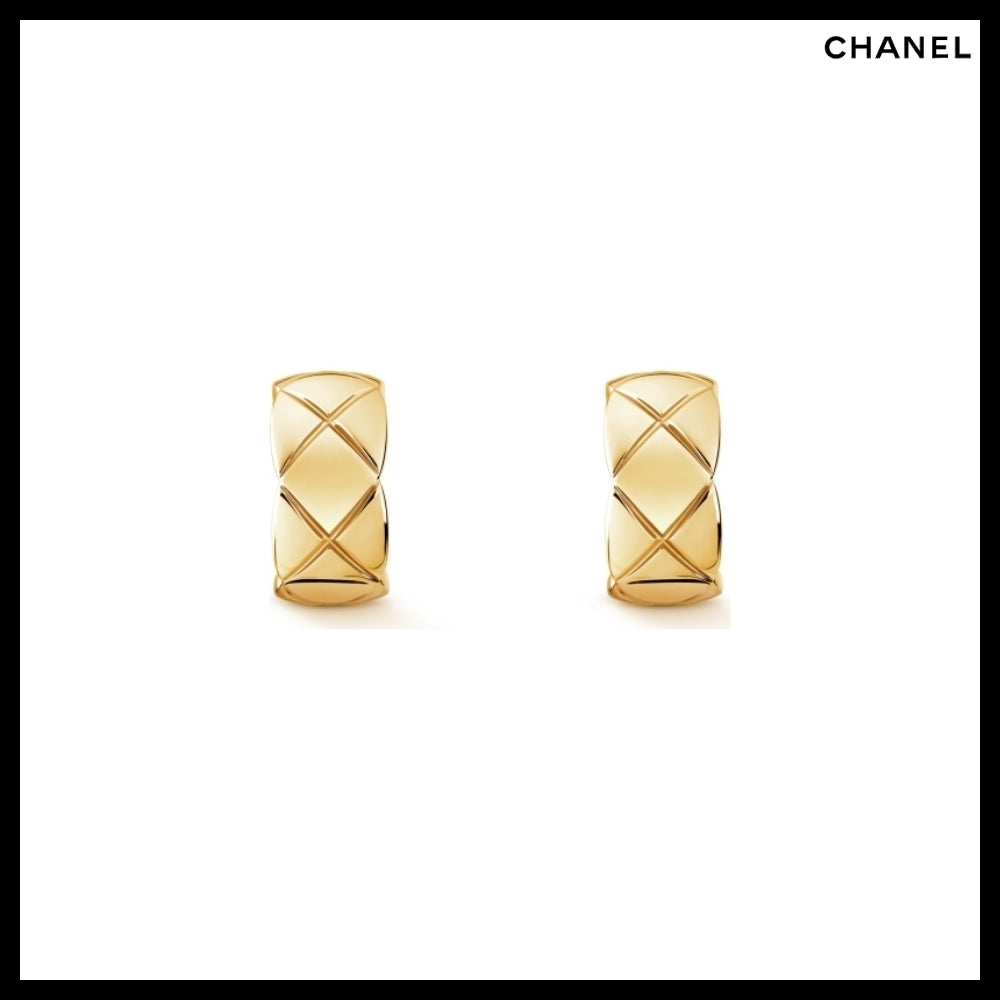 【CHANEL】COCO Crush Earrings Yellow Gold