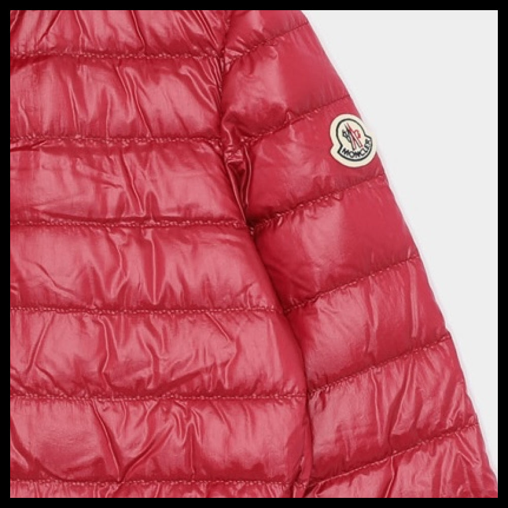 【MONCLER】Patch logo hooded padded girls jacket