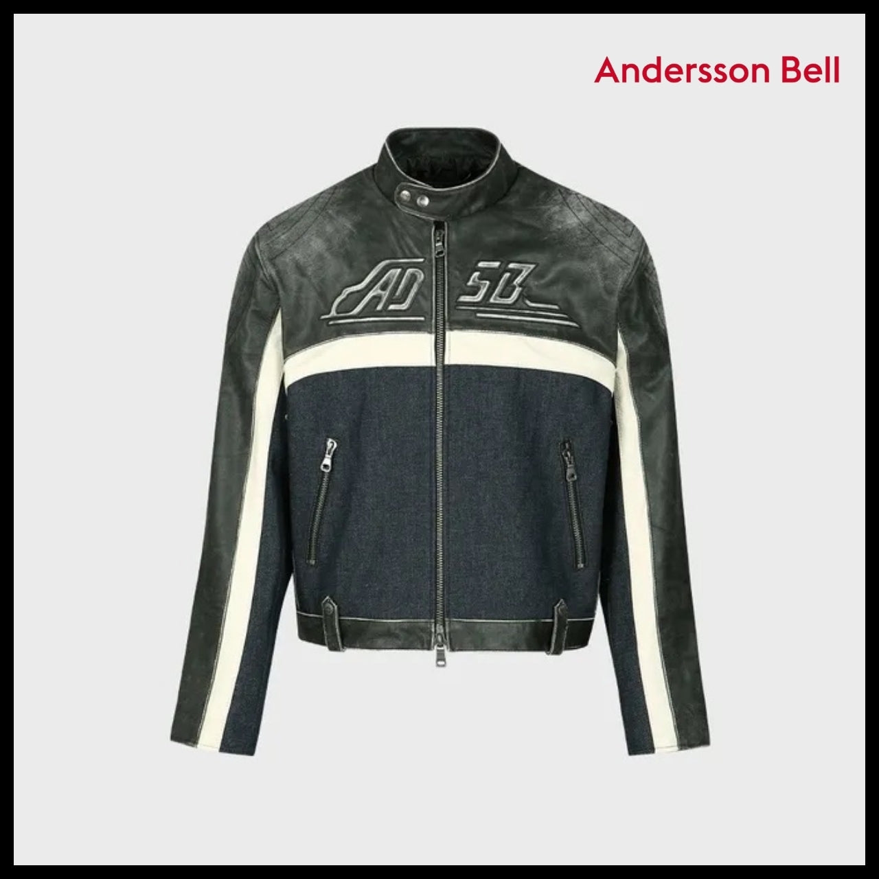 【ANDERSSON BELL】Racing Leather Jacket (2 Colors)