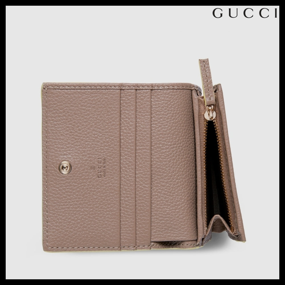 【GUCCI】Brown GG Marmont Small Wallet