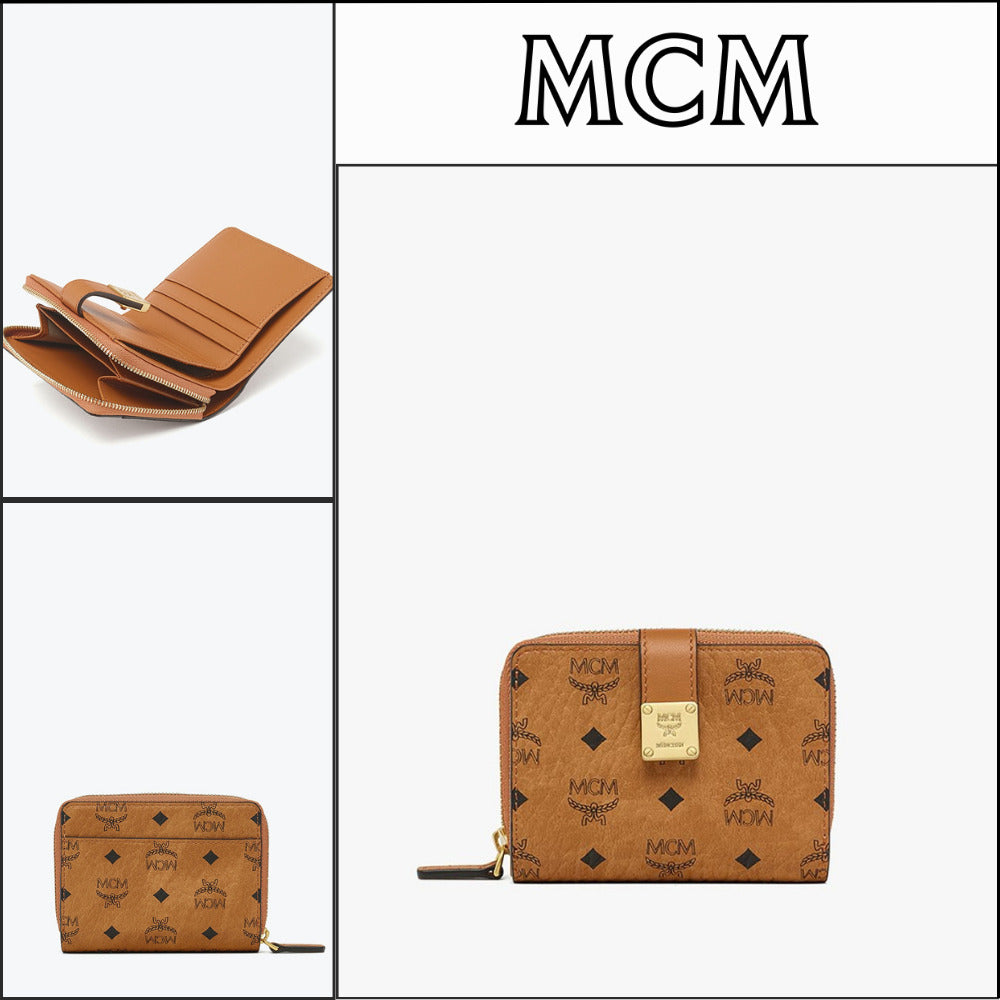 【MCM】Aren visetos brass plate wallet