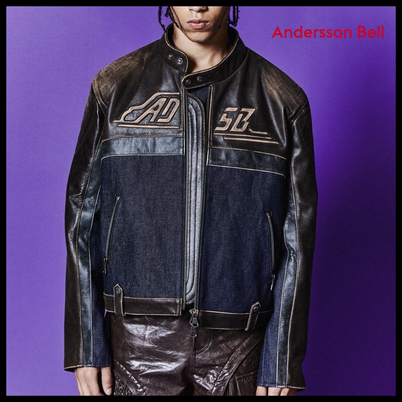 【ANDERSSON BELL】Racing Leather Jacket (2 Colors)