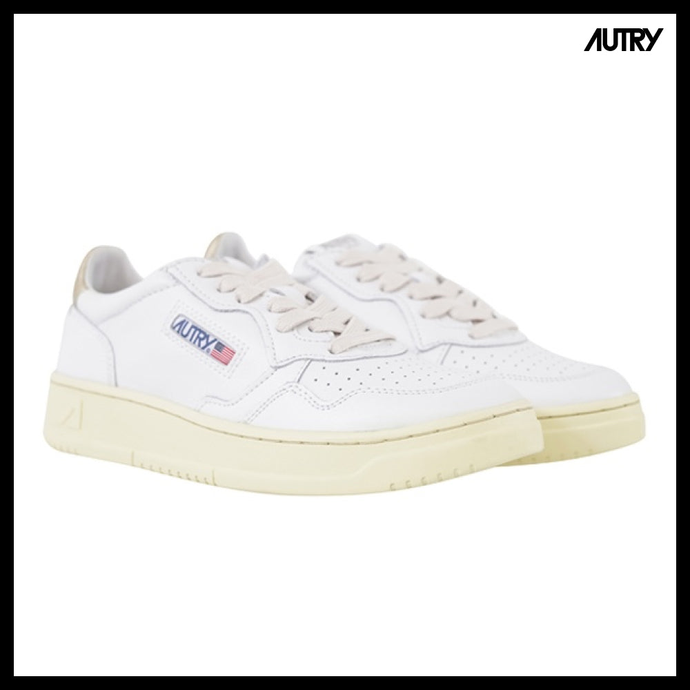 【Autry】AULW LL06 Medalist Women's Sneakers Gold Tab