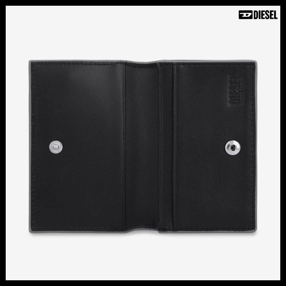 【DIESEL】1DR IV Card Holder Silver