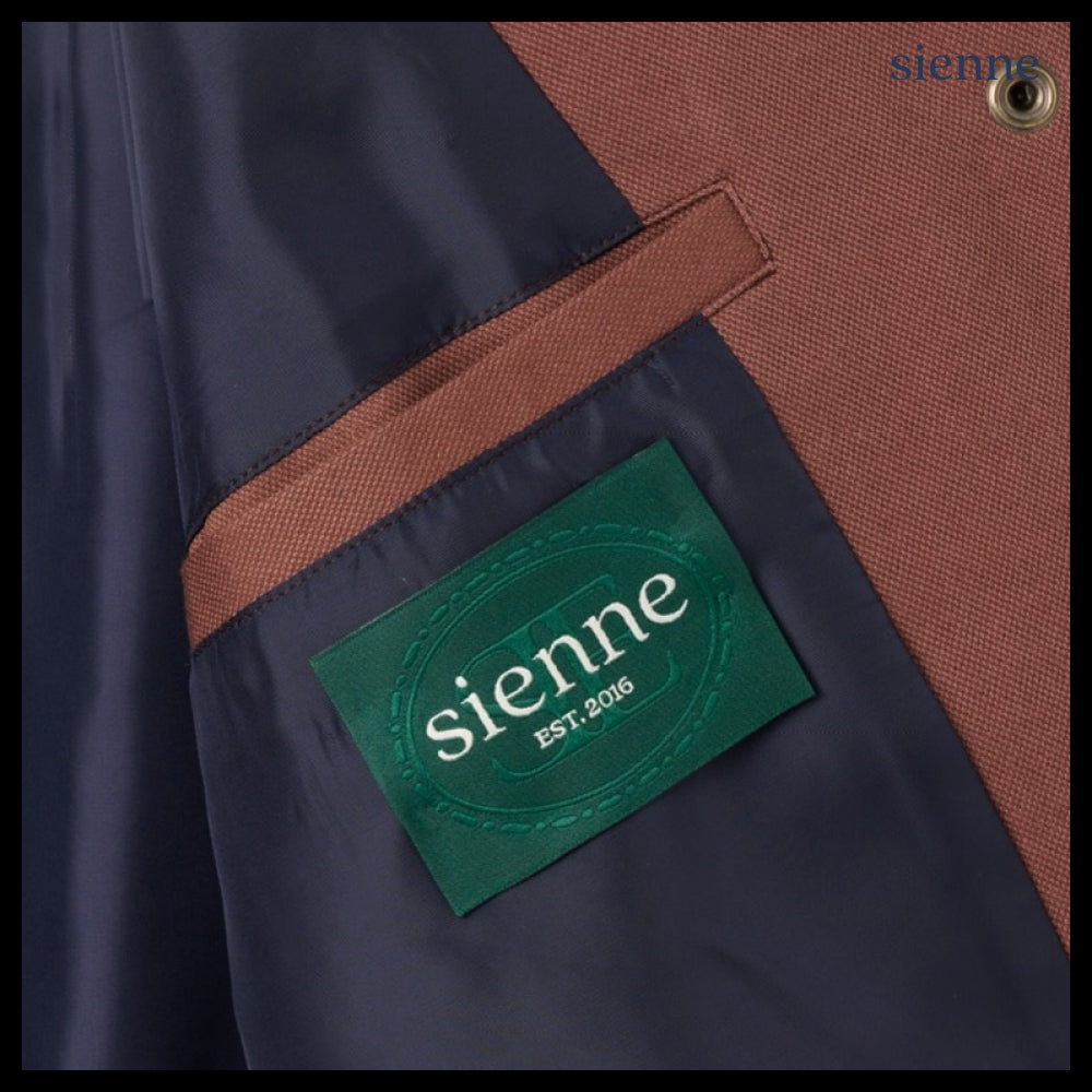 【SIENNE】Brun Checked Bomber Jacket Red Brown