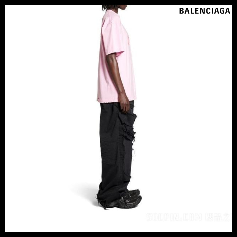 【BALENCIAGA】Lovey Oversized T-shirt Pink