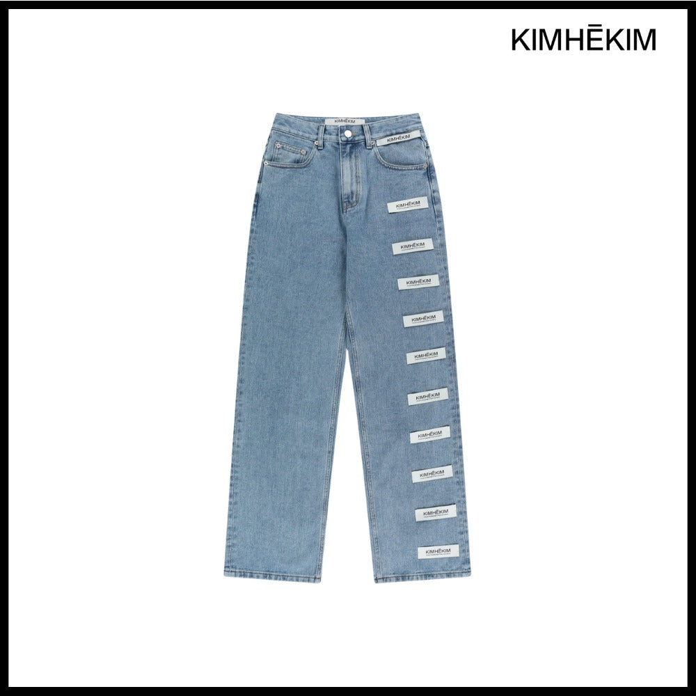 【KIMHEKIM】Sarah Label Jeans Sky Blue