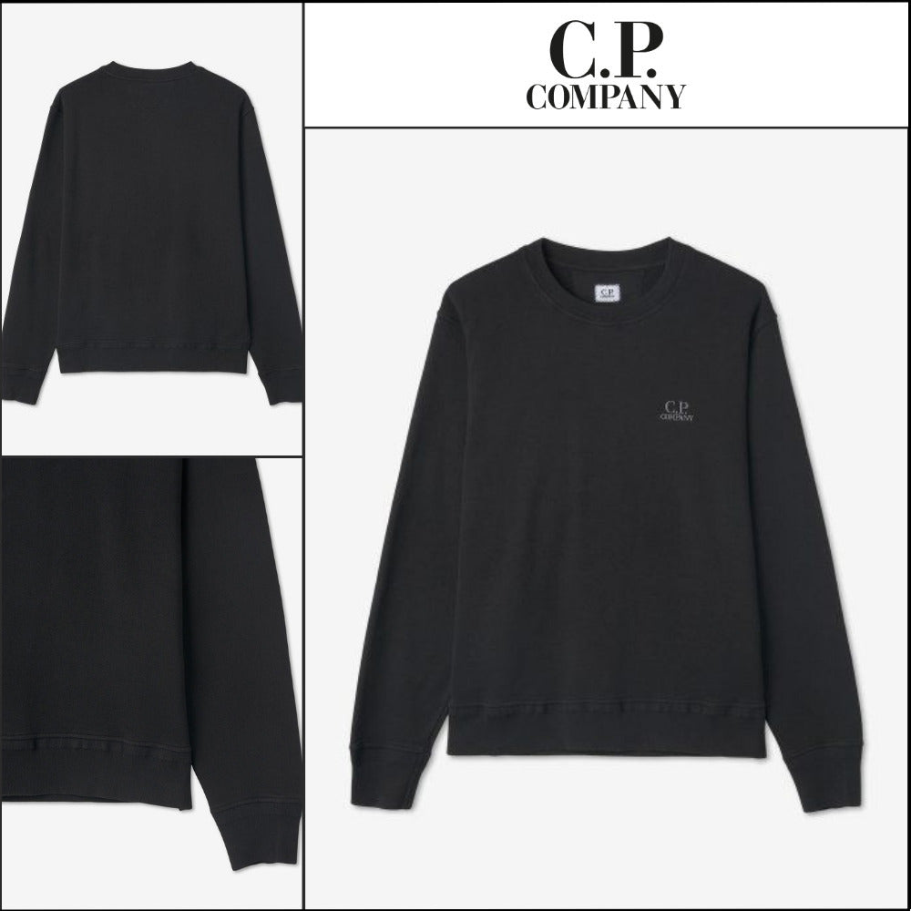 【CP Company】Cotton Fleece Sweatshirt Black
