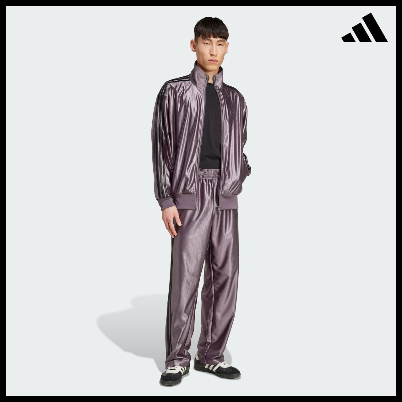 【ADIDAS】Firebird Metallic Track Top Classic Track Jacket